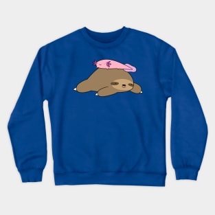 Axolotl and Sloth Crewneck Sweatshirt